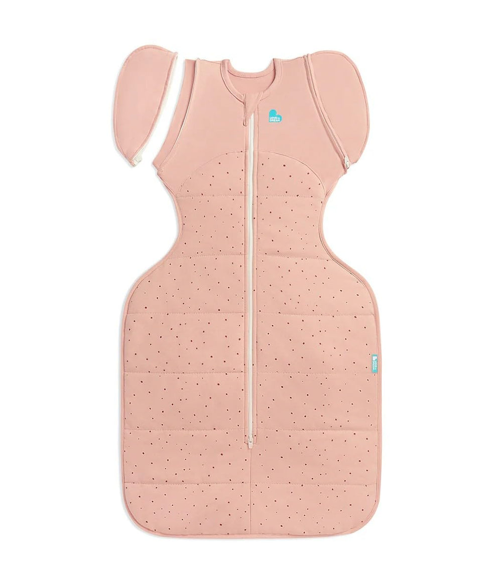 Love to Dream Swaddle Up Transition Bag front view shows cozy snug fit for safe sleep.