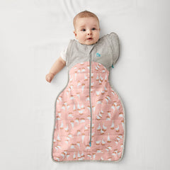 Love to Dream Swaddle Up Transition Bag Warm wings zip demonstration supports gentle transition