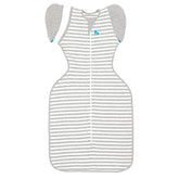 Love to Dream Swaddle Up Transition Bag wings zip-off demonstrate easy transition.