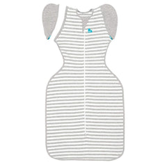 Love to Dream Swaddle Up Transition Bag wings zip-off demonstrate easy transition.