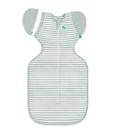 Love to Dream Transition Bag olive stripe-01 shows breathable fabric for comfy baby sleep.