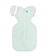 Love to Dream Transition Bag Organic 1.0 TOG Celestial Dot Mint front view, gentle transition sleep.