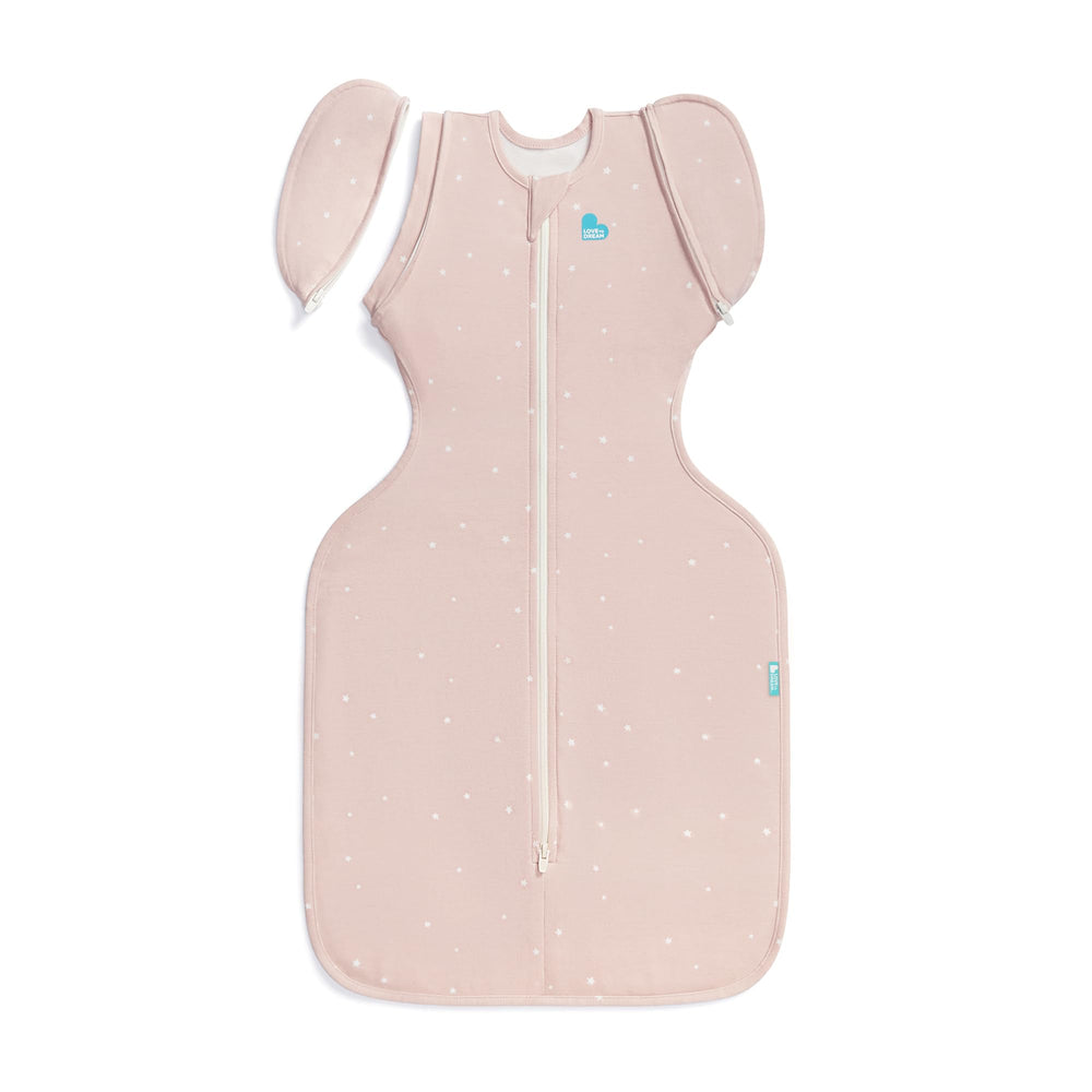 Love to Dream Swaddle Up Transition Bag Powder Pink Twinkle for gentle transition and secure comfort.