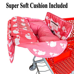 Love&go universal-fit high chair and cart show pockets and toy loops for convenience.
