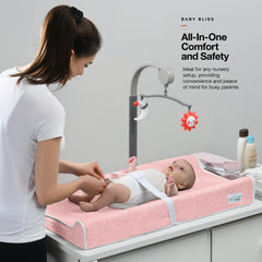 Lovely Kiddos contoured 4-inch sides provide secure baby support.