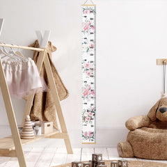 LoveNite growth chart wooden hanger provides sturdy, safe wall mounting