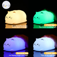 LOVERUIS Night Light 7-color breathing mode adds soft ambiance