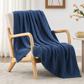 Love's cabin muslin blanket closeup texture shows soft breathable cotton for comfortable nights