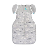 Love to Dream Swaddle Up Transition Bag gray with zip-off wings for gradual arm freedom