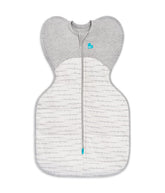 Love to Dream Warm Swaddle Up 2.5 Tog close-up showing snug shoulder fit for self-soothing.