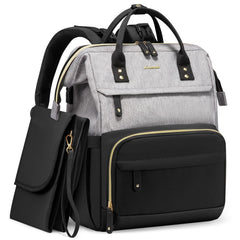 LOVEVOOK diaper bag backpack with changing station for on-the-go diaper changes.