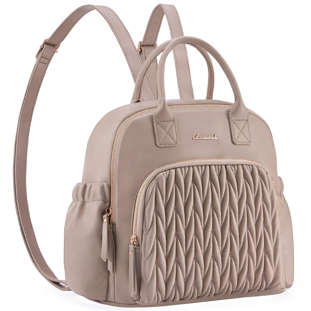 LOVEVOOK diaper bag backpack quilted design, a stylish everyday carry for moms