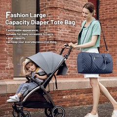 LOVEVOOK diaper bag tote front pocket for quick-access items on the go