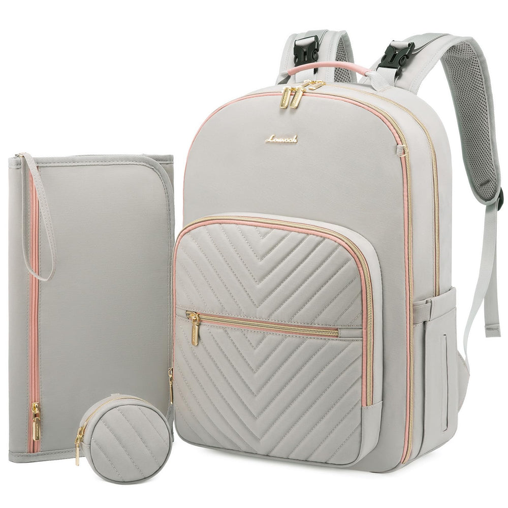 LOVEVOOK diaper bag backpack front view highlights spacious main compartment