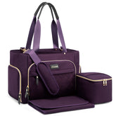 LOVEVOOK breast pump bag front view showing organized compartments for on-the-go pumping.
