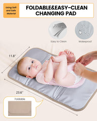 LOVEVOOK diaper backpack with stroller-buckles secures bag on a stroller