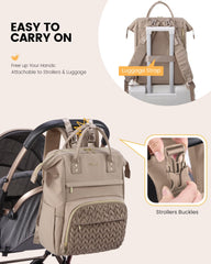 LOVEVOOK diaper backpack waterproof-material protects belongings in all weathers