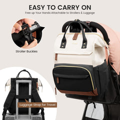 LOVEVOOK diaper bag backpack changing pad included supports comfortable on-the-go diaper changes.