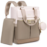 LOVEVOOK diaper bag backpack front view highlighting organized pockets for baby gear and mom necessities
