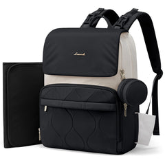 LOVEVOOK diaper bag backpack front view showing waterproof fabric and roomy pockets.