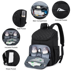LOVEVOOK diaper bag backpack stroller attachment for hands-free transport