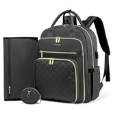 LOVEVOOK diaper bag front view with quick-access pockets for essentials