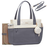 LOVEVOOK diaper bag tote exterior pockets for quick on-the-go organization.