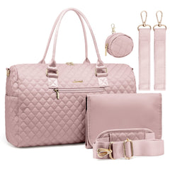 LOVEVOOK diaper bag tote front pocket keeps essentials at hand during outings.