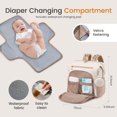 LOVEVOOK waterproof easy to clean changing pad supports mess free changes