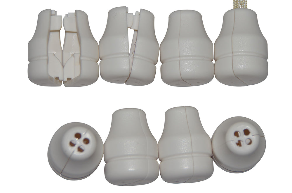 lovfeifan white blind knobs front view with breakaway safety for children