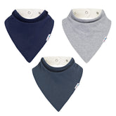 Lovjoy large bandana bibs front view shows absorbent jersey front catching drool