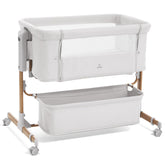 LovliTod Baby 3-in-1 Bassinet beside sleeper setup for easier nighttime feeding.