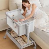 LovliTod Baby 3-in-1 Bassinet 3in1-setup shows versatile sleeping arrangement for newborns