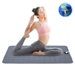 LOYDBDT grounding cotton mat closeup shows silver fiber fabric for skin-friendly comfort.