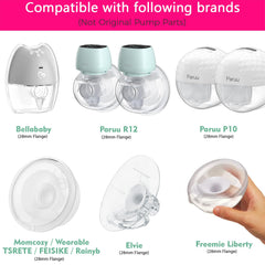 LOZAEVE 25mm flange insert for Bellababy and Elvie shields enhances pumping comfort.