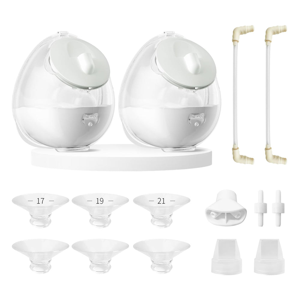 LOZAEVE Milk Express Cup discreet-wearable setup for hands-free pumping