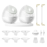 LOZAEVE Milk Express Cup discreet-wearable setup for hands-free pumping
