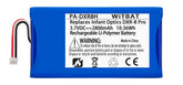 LP DXR-8 Pro battery packaging highlights compatibility and extended runtime for the monitor.