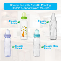 LSAUVWN silicone nipple with breast-like shape supports easy transitions between feeding modes.