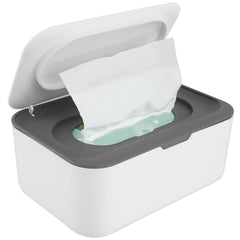 LSCSJUNS wipes dispenser dustproof lid keeps wipes clean for quick one-handed use.
