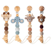 LSTRAGY Christmas pacifier clip with stuffed-animal design keeps pacifiers close and boosts visual appeal