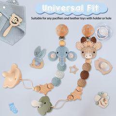 LSTRAGY premium wooden clip design protects clothes and withstands active play