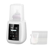 Lszy 12-in-1 warmer display shows quick heat settings for breast milk.