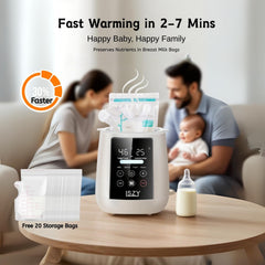 Lszy accurate-temp-control maintains steady milk temperature for comfort.