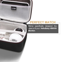 LTGEM case interior keeps monitor secure with mesh pocket for accessories.