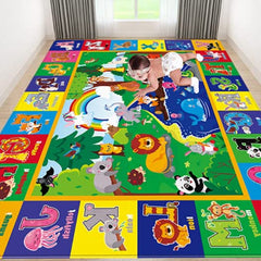 LTKOUGFAM baby play mat with colorful patterns supports engaging sensory play