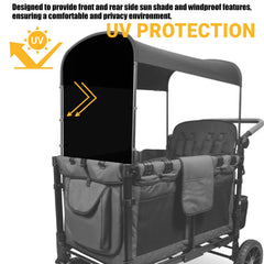 LUAATT side canopy rear shade on Wonderfold for private outdoor moments