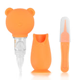 luanerl bear-design nasal aspirator with gentle relief for babies