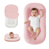 Lucakuins baby lounger with bionic design for engaged play and bonding