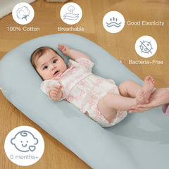 Lucakuins breathable cotton cover demonstrates soft, safe comfort for infants.